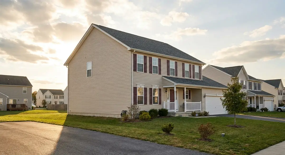 Recently completed roof on a Delaware home in Clayton, DE