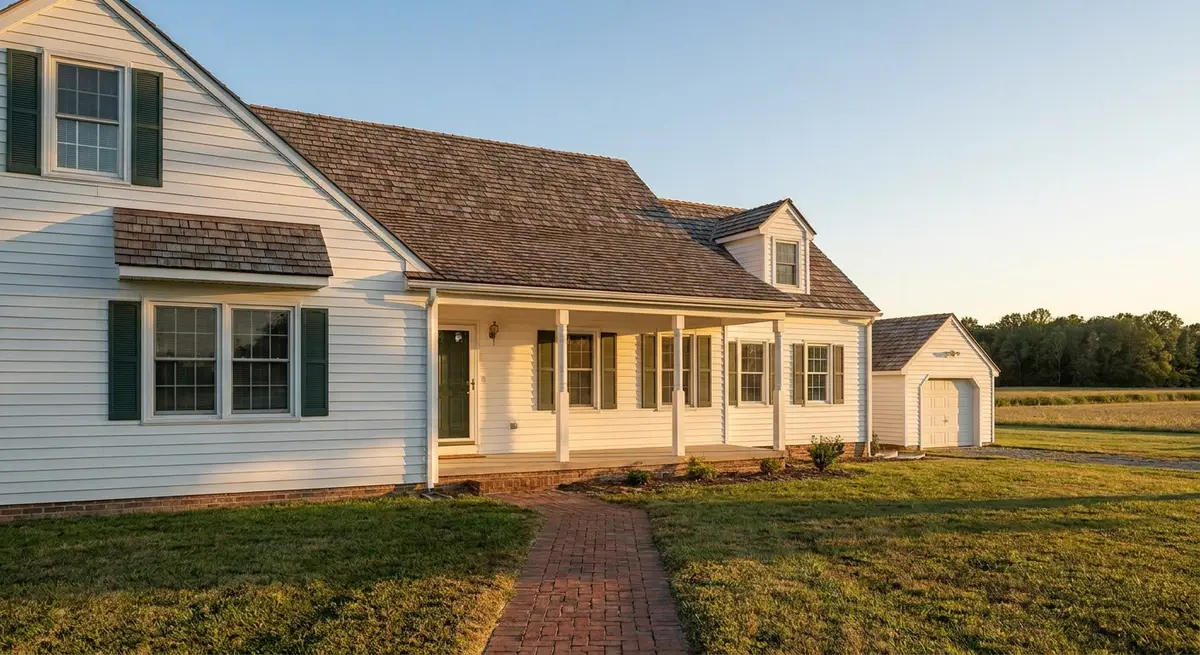 Recently completed roof on a Delaware home in Magnolia, DE