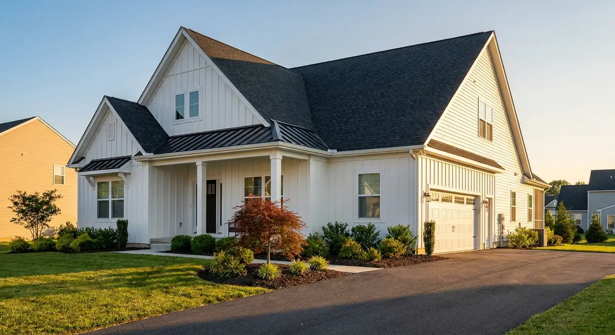 Recently completed roof on a Delaware home in Middletown, DE