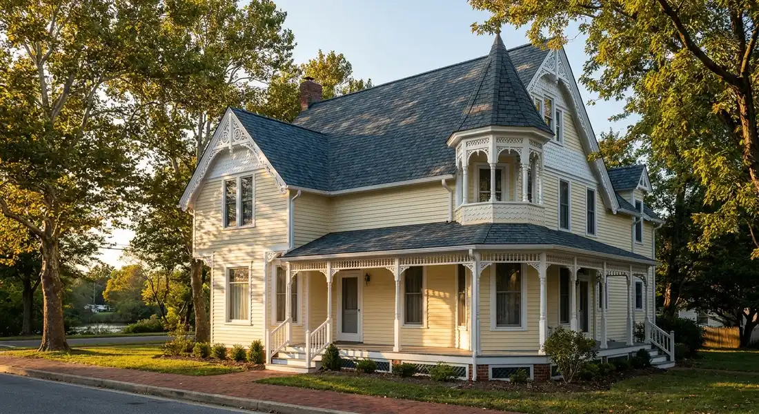 Recently completed roof on a Delaware home in Milford, DE
