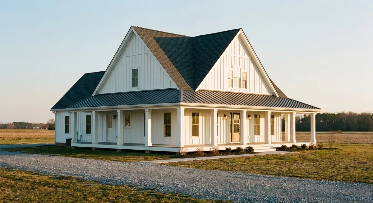 Recently completed roof on a Delaware home in Townsend, DE